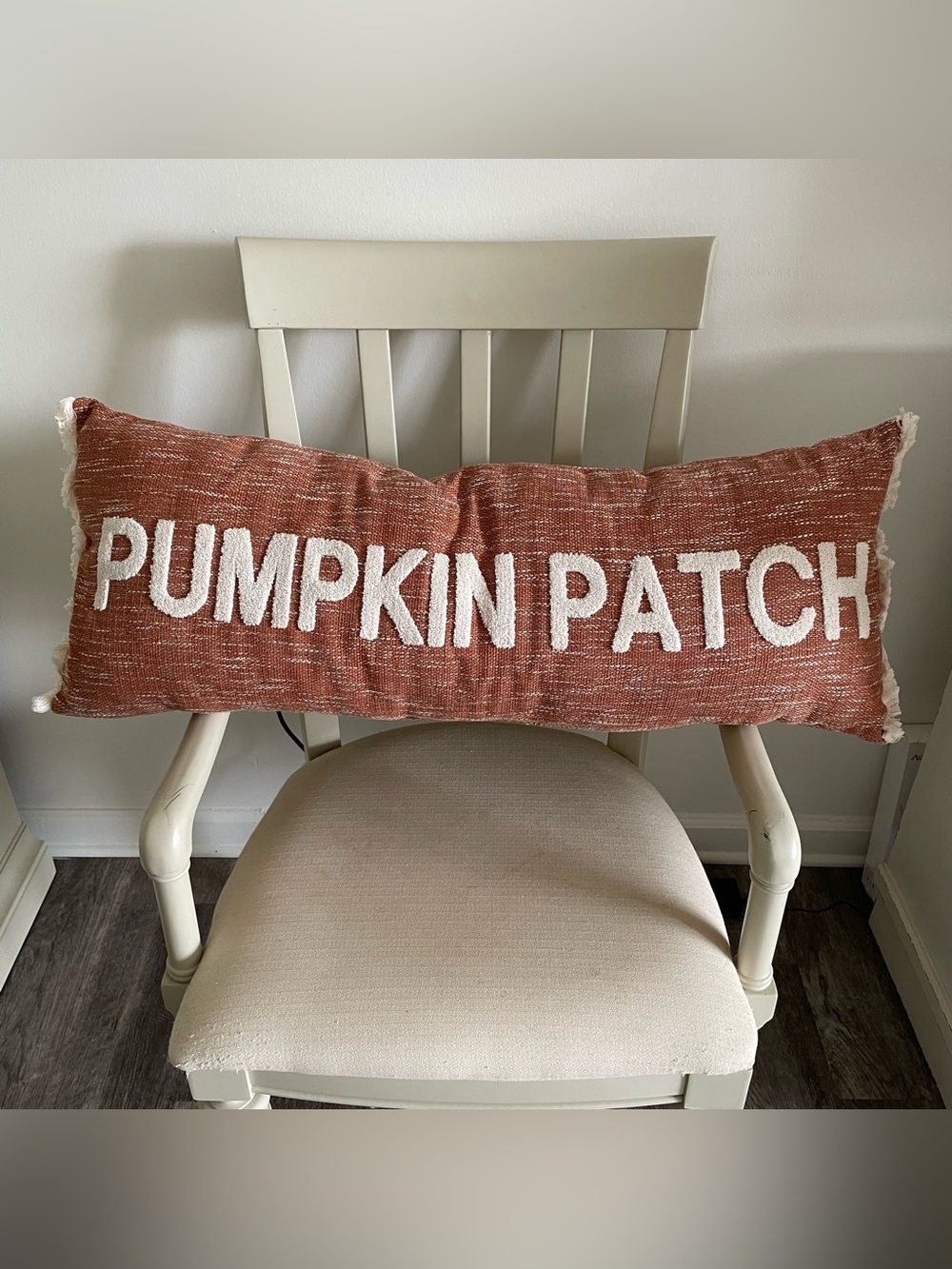 Fall/Thanksgiving Pumpkin Patch Long Throw Pillow